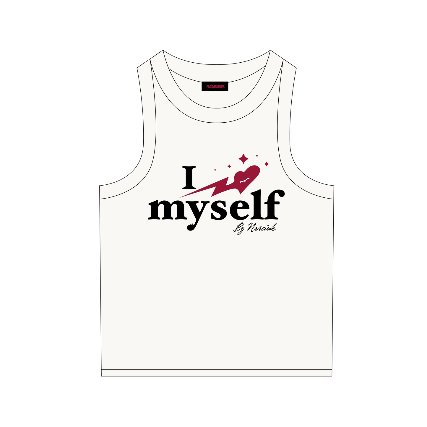 Croptop I LOVE MYSELF by Narcisik